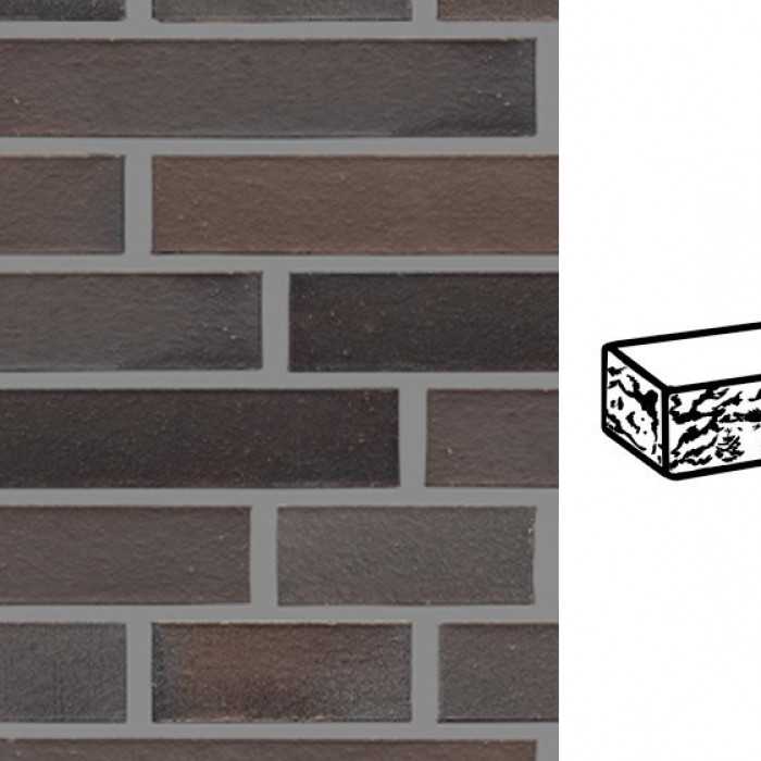 Кирпич клинкерный Muhr 33 A Schwarz-Braun готик, 290х90х52 мм